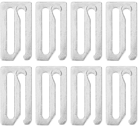 Hemobllo 8 Stück Umhangschnallenverschlüsse aus Eisen Robuste und Komfortable Haarschnitt Clips für Friseursalon Stilvolles Silbernes Haarfarbenumhang Zubehör für Styling