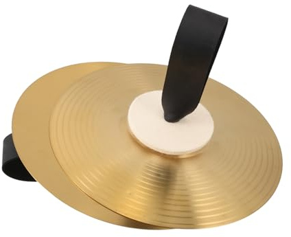 TOYANDONA Platillo de Mono Platillo de Acabado Pulido Sonido Potente Mini Instrumento de Percusión para Danza y Educación Musical Pequeños
