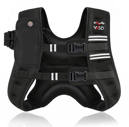Weighted Vest Woman - 12lb Womens Weight Vest for Walking, Strength Training Weight Vests for Men, Reflective Stripe Fitness Vest for Workout Running Jogging