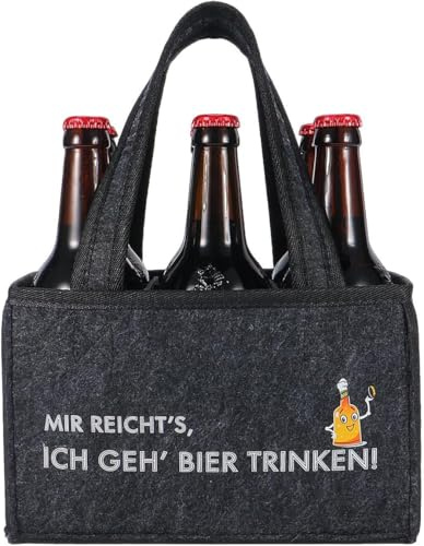 UV STYLISH Witzige Geschenke für Männer Männerhandtasche Bier mit Lustige Spruch Personalisierte Geschenke Männer Mann Opa Papa Geburtstag Geschenk