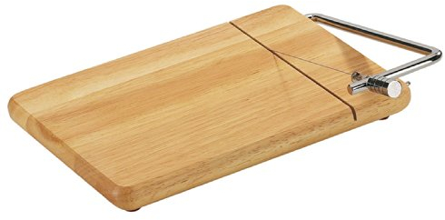 Zassenhaus Draht-Käseschneider Gummibaumholz Maße: L: 28 x B: 18 x H: 2 cm, 050288