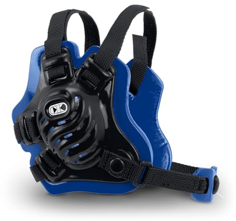 Cliff Keen F5 Black Royal Blue and Black Tornado 4-Strap Stock Head Gear