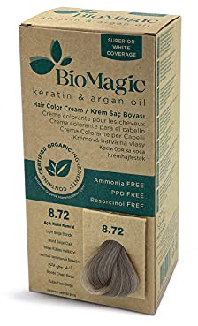 BIOMAGIC HAIR COLOR - 8/72 LIGHT BEIGE BLONDE