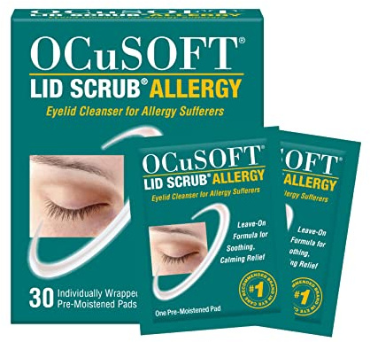 OCuSOFT Lid Scrub Allergy Eyelid Cleanser 30CT