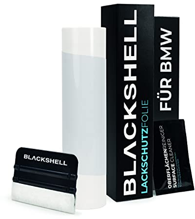Blackshell® Ladekantenschutz Folie passend für BMW X1 | Typ F48 | Bj. 2015-2019 (auch Facelift) Transparent - passgenauer Stoßstangenschutz inkl. Set für Folierung