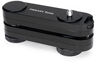 PROAIM Sway Extendable Video Camera Slider | Covers Up to 4× Linear Motions on Tripod | Portable CNC Aluminum Slider Rail Track Dolly for DSLR Video Smartphone (SL-051-00)