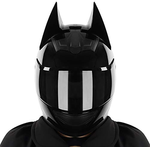 Helm Motorrad, Fullface Helm Anti Fog Doppelvisier Motorrad Klapphelm Geschlossenen ECE Genehmigt Motorradhelm Cat Ears Rollerhelm für Damen Herren 54~62CM