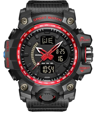 RORIOS Relojes Mujer Hombre Digital Unisex Reloj Militares Deportivo Relojes de Pulsera Multifuncional Impermeable Reloj para Hombre Mujer