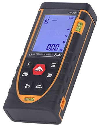 Infrared Laser Distance Meter, Large Screen With Backlight Portable Laser Distance Meter With High Accuracy Multi Range For Factory (SW-M70)