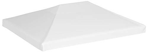 BULANED Pavillondach, Pavillon Ersatzdach, Pavillon Dach, Ersatz Pavillon Dach, Dachplane Faltpavillon, Faltpavillon Dach, 270 g/m² 4x3 m Weiß