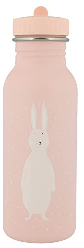 Trixie Baby Kindertrinkflasche 350ml 500ml aus rostfreiem Edelstahl mit Namen personalisiert Gravur Mädchen Junge (Hase, 500ml)