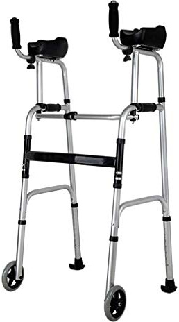Standrehabilitation Laufrad für Erwachsene mit Sitz Dicke Aluminiumlegierung behindert Vierbeiniger Rehabilitationsstab Hilfskugel (ohne Sitzfläche) (ohne
