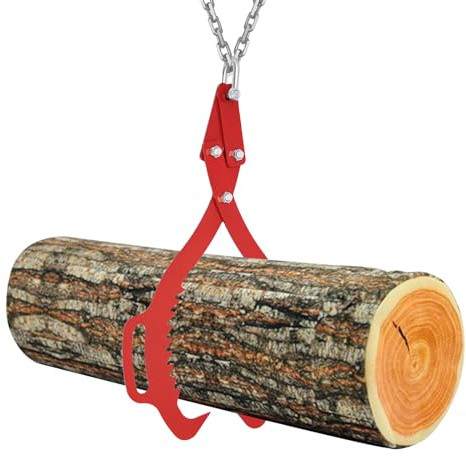BFDIEEM Timber Claw Hook, 30 - Log Lifting Tongs Heavy Duty 2 Claw Grapple Timber Claw, Lumber Skidding Tongs Logging Grabber