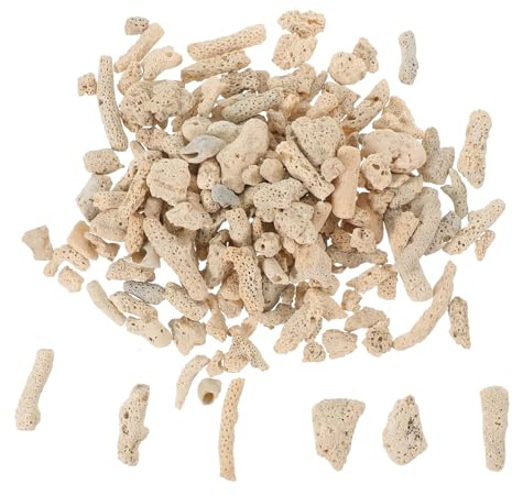 Kisangel 1bolsa Bag of Crushed Coral for Freshwater Aquarium Media Decoración De Peceras Piedras De Coral para Acuarios Filtración y Estética Natural