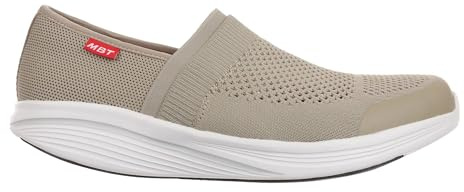 MBT NIWASI Slip ON Zapatillas de Deporte para Hombre sin Cordones. Deportivas Caminar Anatómicas y Cómodas. Calzado Fisiológico de Confort y Estabilidad con Suela Curva. Sneakers Modernas