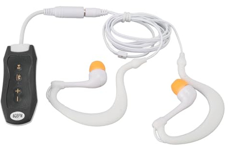 Lecteur MP3 étanche pour la Natation, Lecteur MP3 étanche IPX8 de 8 Go avec écouteurs de Natation, Lecteur de Musique USB 2.0 Rechargeable pour la Natation, la Plongée, la Course