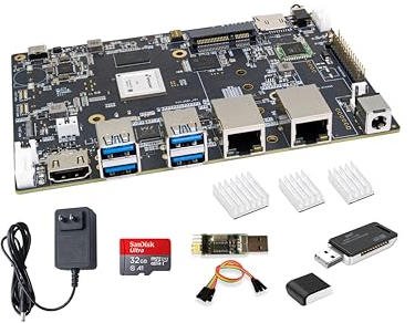 Banana Pi BPI-F3 8-Core RISC-V K1 Chip SBC, 2.0TOPS AI Performance CPU Single Board Computer, with 2X GbE Ethernet for AI Edge Computing, NAS Network Storage and Laptop Alternatives (4+16GB Bundle2)