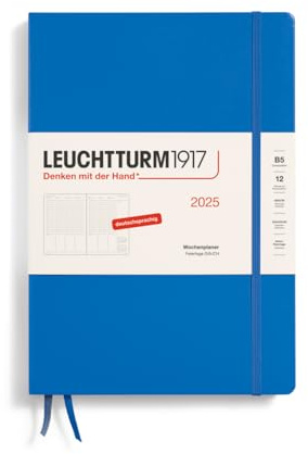 LEUCHTTURM1917 370585 Wochenplaner Composition (B5) 2025, Sky, Deutsch