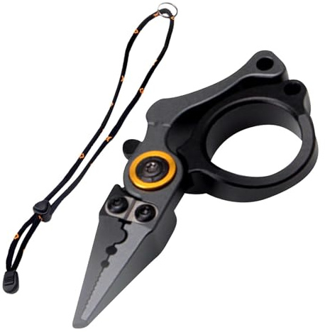 Tijeras trenzadas de pesca – Tijeras de hilo de pescar, tijeras para trenzar | Tijeras de pesca portátiles, cortadores de línea trenzada, tijeras de pesca compactas, tijeras de pesca con bloqueo de