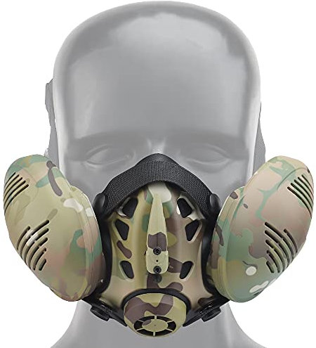 ANSNOW Taktische Atemschutzmaske, Fast-Helm, Halbmaske, Gasmaske Für Militär, Paintball, Airsoft, Jagd, Cs, Ant Men, Modellieren/Cp/1 Stück (Packung Mit 1)