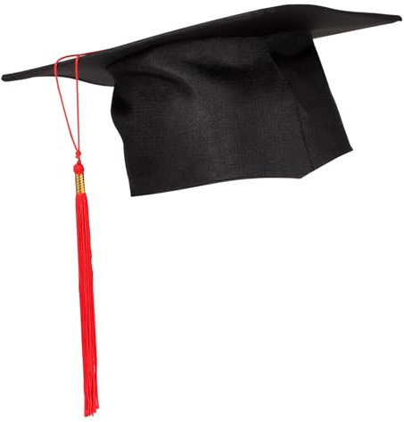 WOONEKY Cappello Per Laurea 16 Pezzi Cappellini Di Laurea Per Bambini Abito Da Giudice All'asilo Pre Cappello Da Dottore Per Cosplay Regali Ragazzo Nappine Tappi Di Per Bambini