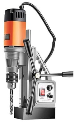 Mini perceuse à colonne, Perceuse Magnétique Multifonctionnelle Électrique, Perceuse D'établi, Perçage À Vitesse Variable For Le Bricolage Du Bois Et Du Métal, Outils Électriques pour bricolage bois,