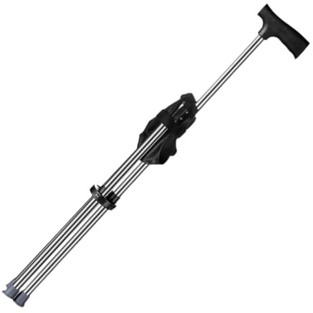 perfk Bastone da Trekking con Sedile Sgabello Portatile Pratico Antiscivolo Sedia Pieghevole in Canna da Viaggio per Alpinismo all'aperto Anziani