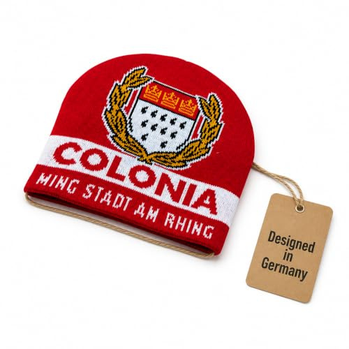 Generisch Köln, Colonia Mütze, Beanie (Strickmütze) - MING Stadt AM RHING -
