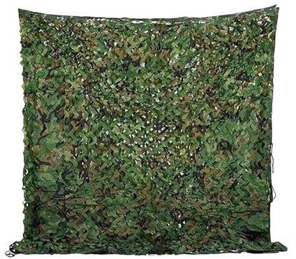 NEWFUN 4X6M Red de Camuflaje Sombra Exterior, Red de Camuflaje para Caza, Camping, Bosque, Jardín y Otras Escenas, Red de Camuflaje Militar