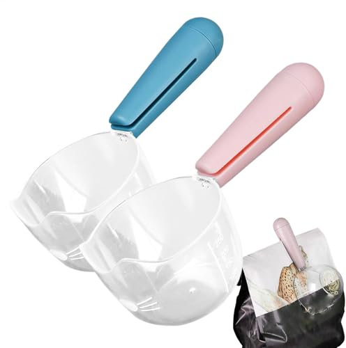 Lunaobrik Hundefutterschaufel, 2 x Messschaufel für Hundefutter, Haustierfutterbedarf, Küchenhelfer, Katzenleckerli-Spender, Löffel für kleine Tiere