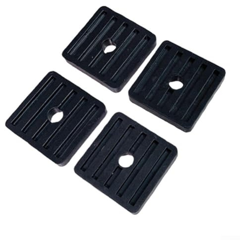 Lot de 4 coussinets en caoutchouc amortisseurs de vibrations pour climatiseurs et machines, vis de montage incluses (sans vis)