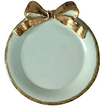 BESPORTBLE Assiette De Fruits Ronde Avec Noeud Decoratif Pour Dessert Et Plateau De Fruits Pour Fêtes Bleu