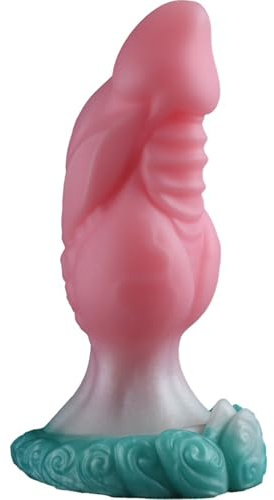 AMAZBEE Plug anal de silicona de 6,5 pulgadas para la dilatación del ano. Dildo suave con textura única y masajeador de próstata para hombres, mujeres y parejas