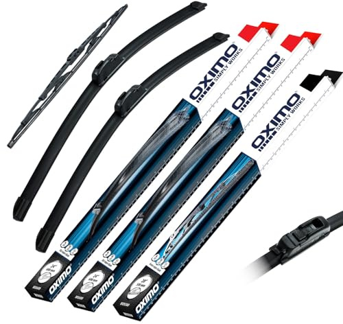 OXIMO Scheibenwischer für VW Golf 3 III Kombi 1993-1999 | Front und Heckscheibenwischer, 3er Set Wischerblätter - links 525 mm, rechts 475 mm, hinten 350 mm