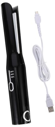 TOGEVAL Piastra per Chioma Wireless Multifunzionale Riscaldamento Rapido e Temperatura Regolabile, Portatile in ABS per Applicazione Quotidiana, Batteria 2800mAh