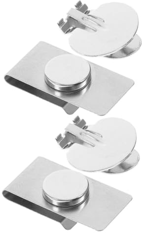 LIFKOME 2 Paare Magnetische Unsichtbare Edelstahl Krawattenklammer mit Antischwingfunktion Faltenfreier Kragenpin für Herren Stabiler Krawattenhalter für Sicheren Sitz bei Business und