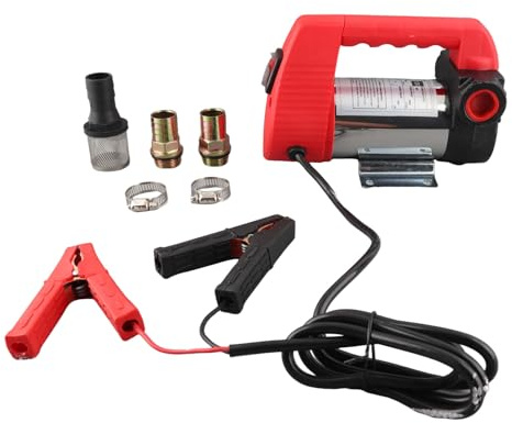 Pompa Elettrica Travaso Gasolio, 45-50L / Min, 12V, Sollevamento 8 Metri - Alta Efficienza, Bypass Interno, Ideale Per Auto Moto Veicoli 12V