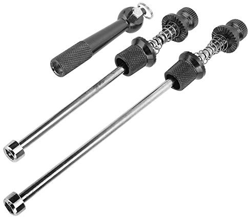 Hominas Fahrrad Schnellspanner Vorder und Hinterrad Achse 2 Stück Quick Release Fahrrad Achsen Set mit Spezialschlüssel als Diebstahlschutz für Mountainbike Rennrad