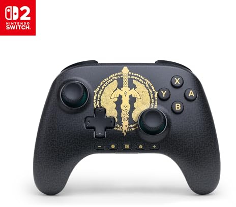 PowerA Advantage Wireless Controller for Nintendo Switch 2 - Zelda Master Sword, Officially Licensed, Hall Effects, Mappable Buttons, Pro Controller, C Button, Motion Controls