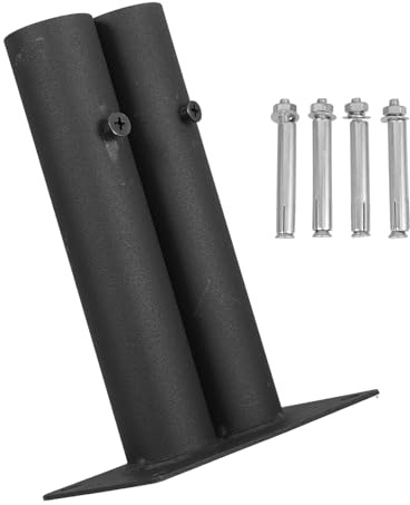 ABOOFAN Plastic Fence Base Kit with Dual Tube Insert Garden Fence Stand and Fixed Support for Large Dog Barrier