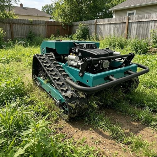 Tosaerba robotico con telecomando, tagliaerba automatico da giardino e cortile, design semovente, funzione pacciamatura, altezza di taglio regolabile, leggero e durevole per la manutenzione del prato