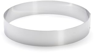 De Buyer 3989.24 Stainless Steel Round Ring, 4.5 cm High, 24 cm Diameter