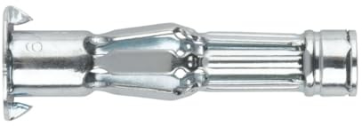 INDEX A PERFECT FIXING - INSI637 [IN-SI] Taco metálico Indemoll para materiales huecos, Anclaje de expansión, Acero zincado, Medida: M6 x 37, Broca Ø12 mm, Caja de 100 unidades