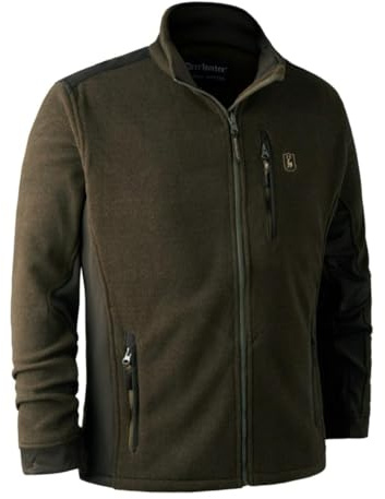 Deerhunter Muflon Fleecejacke mit Reißverschluss, Grün, XL