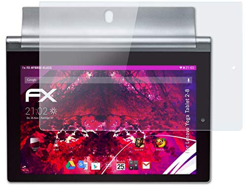 atFoliX Glasfolie kompatibel mit Lenovo Yoga Tablet 2-8 Panzerfolie, 9H Hybrid-Glass FX Schutzpanzer Folie