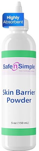 Safe n' Simple Stoma Skin Barrier Powder - 5 oz - Medicated Protective Skin Barrier - Ostomy Protection Supplies - Stoma Adhesive Powder
