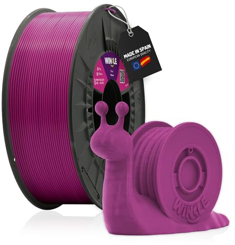 WINKLE PLA HD Filament 1.75mm Mauve, 300g Spule, 3D Drucker Filament Kompatibel mit FDM Druckern, 3D-Druckmaterialien, Maßgenauigkeit +/- 0.05mm, Bioabbaubar Leicht zu Bedrucken