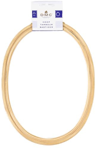 DMC Oval Wooden Embroidery Hoop/Frame 8 inch / 18 x 24 cm