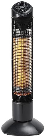 Shadow Diffusion Guadalupa Electric Patio Heater – 900W Free Standing Infrared Heater for Indoor Outdoor Portable Tower Heater