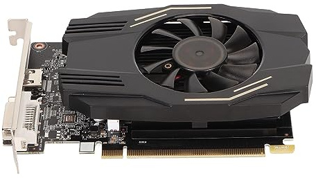 Cuifati Tarjeta Gráfica para Juegos Geforce GT 1030 4GB GDDR4 64bit 1468/2400MHz GPU Tarjeta de Video 4K con HD DVI PCI Express X4 3.0 Outout, para PC Gaming Office Impresión 3D
